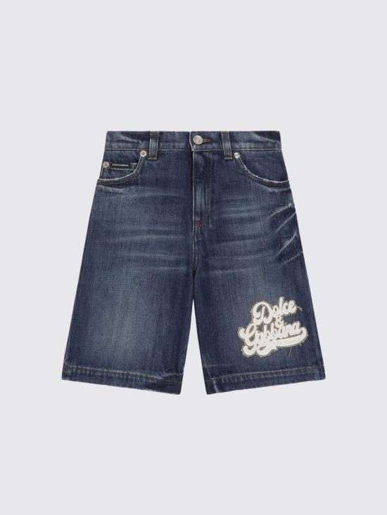 26SS [키즈] 돌체앤가바나 쇼츠/버뮤다 L44Q03LDD66 S9000 Blue