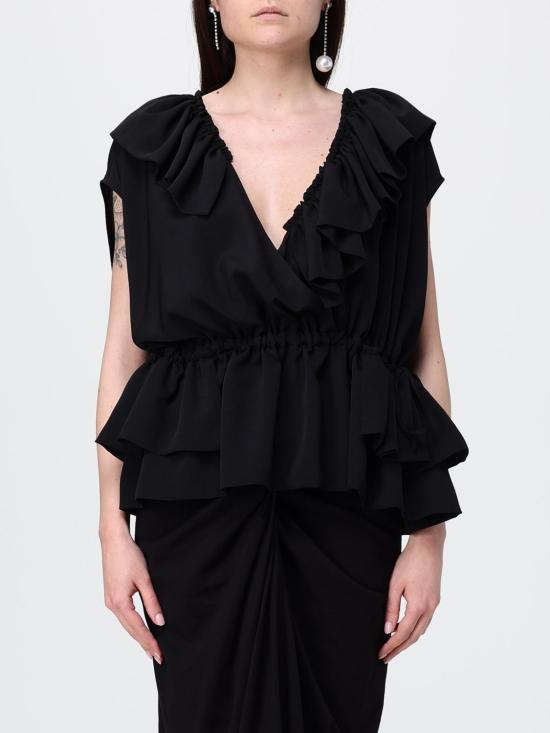 26SS 드리스 반 노튼 블라우스 0107103078 900 Black