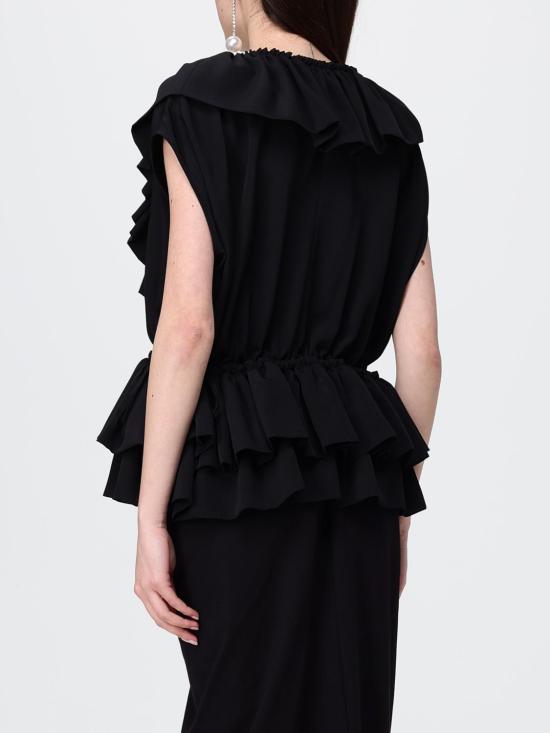 26SS 드리스 반 노튼 블라우스 0107103078 900 Black - DRIES VAN NOTEN