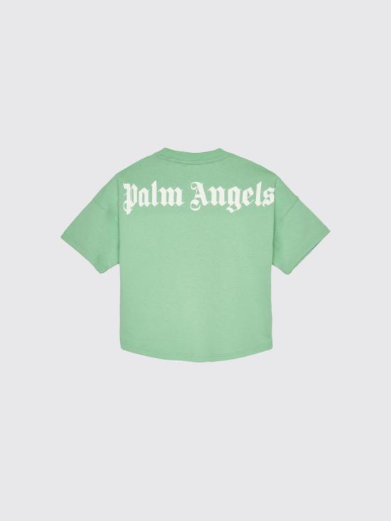 26SS [키즈] 팜앤젤스 티셔츠 PBAA002S26JER001 080 Green - PALM ANGELS