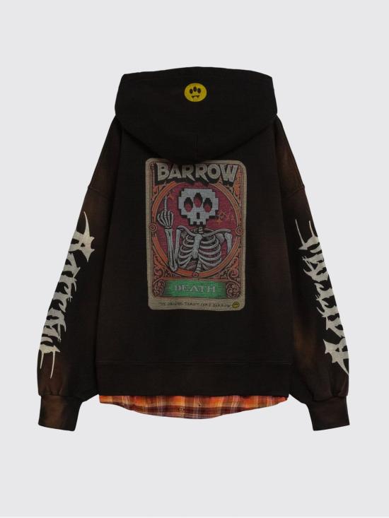 26SS 바로우 후드 티셔츠 S6BWUAHS021 110 Black - BARROW