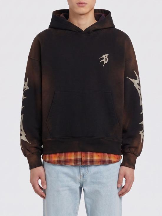 26SS 바로우 후드 티셔츠 S6BWUAHS021 110 Black