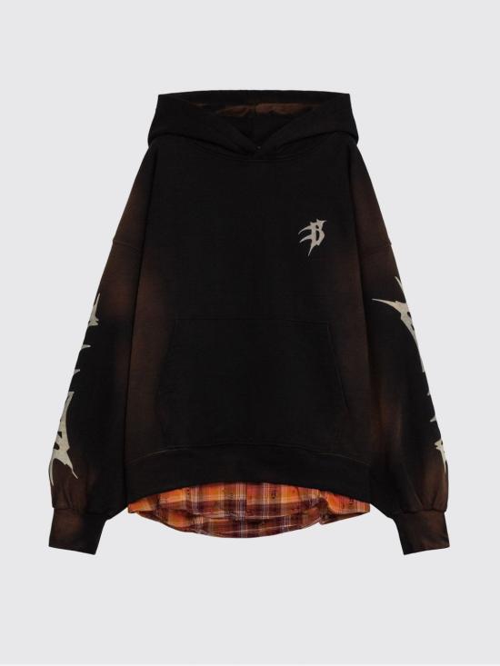 26SS 바로우 후드 티셔츠 S6BWUAHS021 110 Black - BARROW