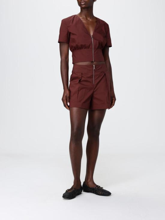 26SS 파트리지아페페 숏팬츠 2P1751A9B9 B887 Brown - PATRIZIA PEPE