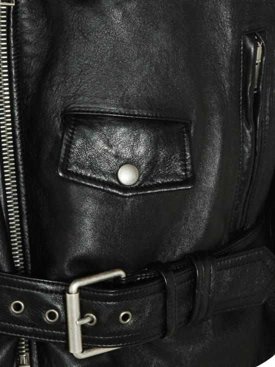 26SS 생로랑 가죽 자켓 865220YCQT2 1000 Black - SAINT LAURENT