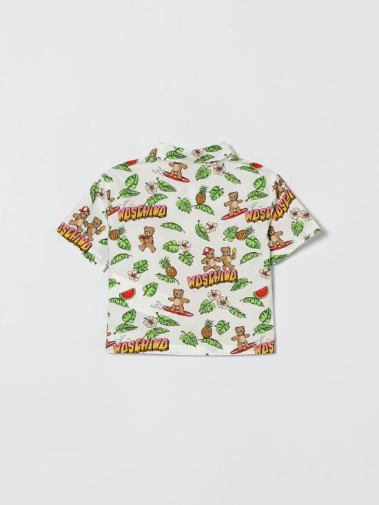 26SS [키즈] 모스키노 셔츠 MUC01LLLB64 83657 White - MOSCHINO