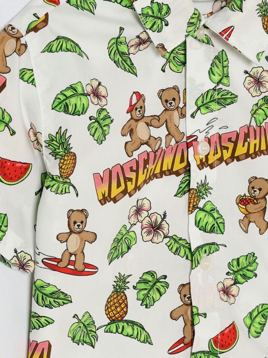 26SS [키즈] 모스키노 셔츠 MUC01LLLB64 83657 White - MOSCHINO