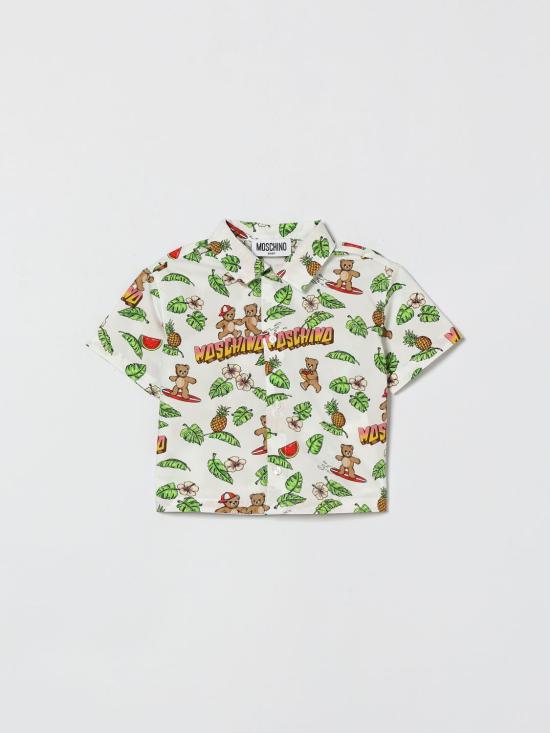 26SS [키즈] 모스키노 셔츠 MUC01LLLB64 83657 White