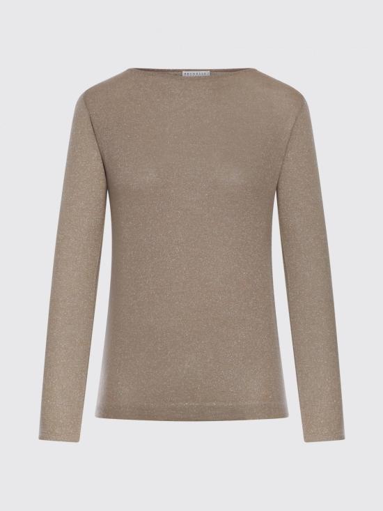 26SS 브루넬로 쿠치넬리 스파클링 캐시미어 실크 스웨터 M41800008 C8573 Nude - BRUNELLO CUCINELLI