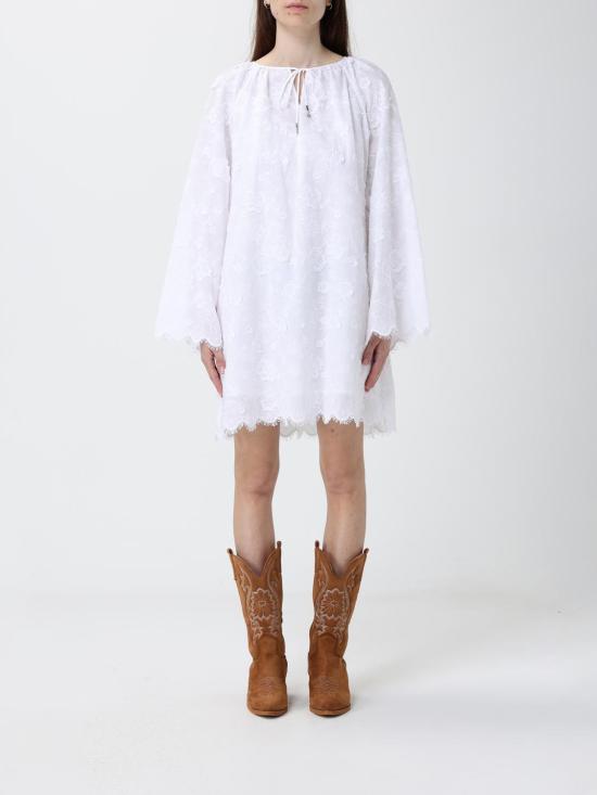 26SS 마이클 코어스 미디 원피스 MS680R0KPX White