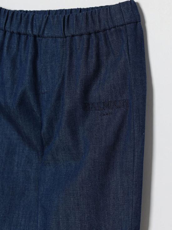 26SS [키즈] 발망 진 BY6590P0588 625 Blue - BALMAIN