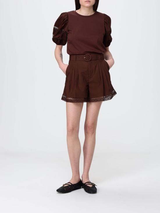 26SS 트윈셋 반팔 티셔츠 261TT2260 12110 Coffee - TWINSET