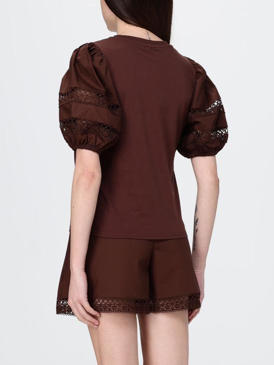 26SS 트윈셋 반팔 티셔츠 261TT2260 12110 Coffee - TWINSET