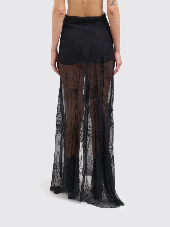 26SS 앤 드뮐미스터 롱 스커트 B0014043FA735 099 Black - ANN DEMEULEMEESTER