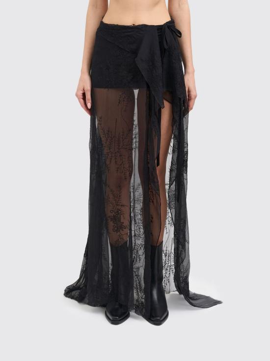 26SS 앤 드뮐미스터 롱 스커트 B0014043FA735 099 Black