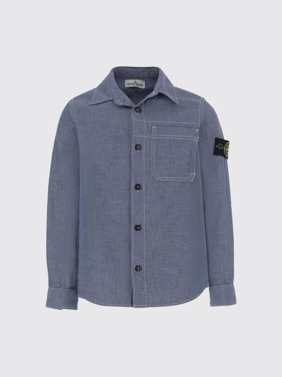 26SS [키즈] 스톤 아일랜드 셔츠 1100002S0310 V0040 Blue