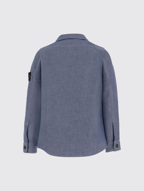 26SS [키즈] 스톤 아일랜드 셔츠 1100002S0310 V0040 Blue - STONE ISLAND