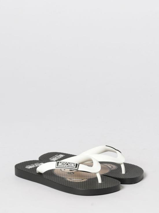 26SS [키즈] 모스키노 플립플랍 83122 1 Black - MOSCHINO