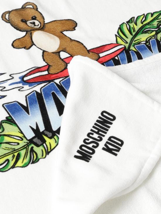 26SS [키즈] 모스키노 비치용품 HTX01BLGA24 10101 White - MOSCHINO