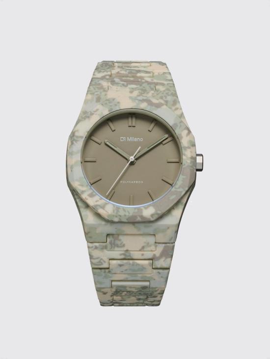 26SS D1밀라노 손목시계 D1PCBJ38 FOREST CAMO Green