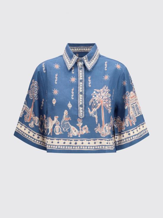 26SS 알레메 블라우스 6204T Blue - ALEMAIS