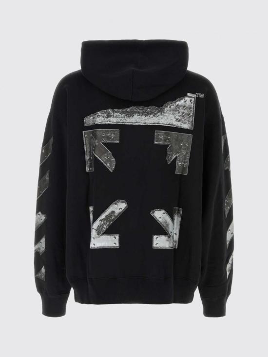 26SS 오프화이트 후드 티셔츠 44MBB085S26F001 1001 Black 1 - OFF WHITE