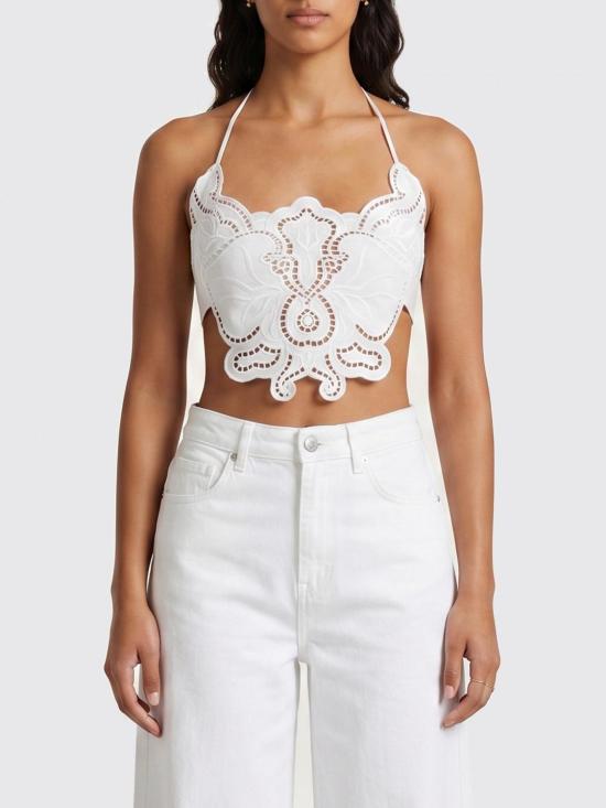 26SS 블루마린 민소매 티셔츠 P644C242A N0102 White