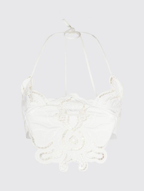 26SS 블루마린 민소매 티셔츠 P644C242A N0102 White - BLUMARINE