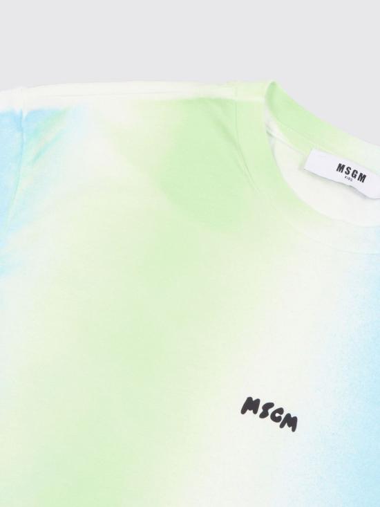 26SS [키즈] 엠에스지엠 티셔츠 S6MSJBTH194 140 Gnawed Blue - MSGM