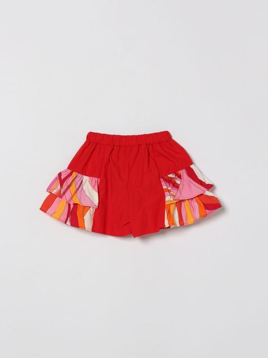 26SS [키즈] 푸찌 쇼츠/버뮤다 PY6A69Z3718 412 Red - PUCCI