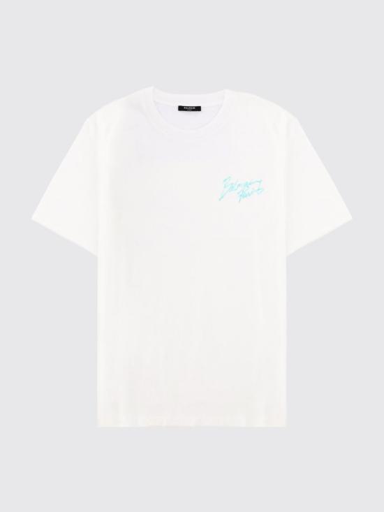 26SS 발망 반팔 티셔츠 GH1EG000BD40 GXF White - BALMAIN