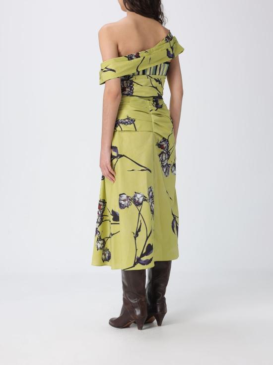 26SS 안토니오 마라스 롱 원피스 MABM372 SV7VE Lime - ANTONIO MARRAS