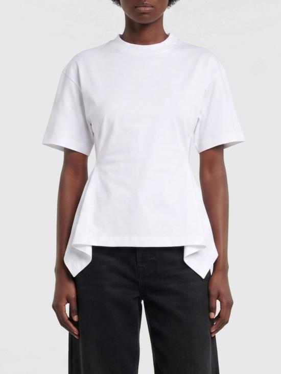 26SS 알라이아 반팔 티셔츠 AA9I0026J103C 000 White