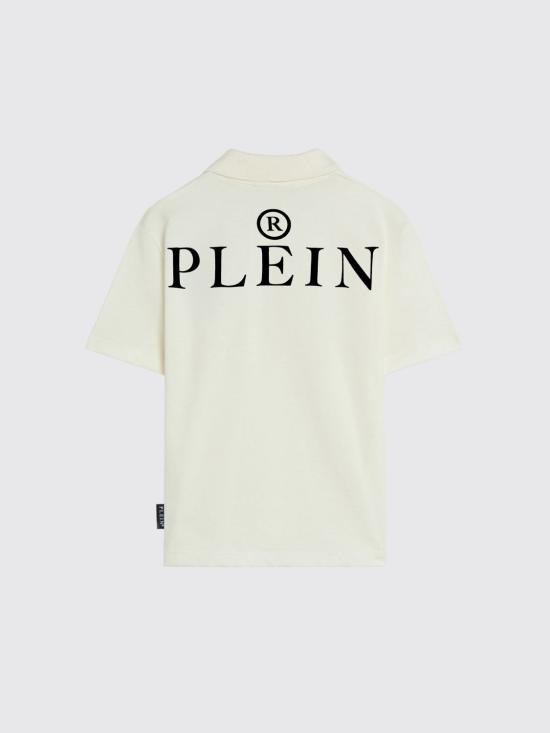 26SS [키즈] 필립 플레인 폴로 셔츠 S6PHJBPO043 002 White - PHILIPP PLEIN