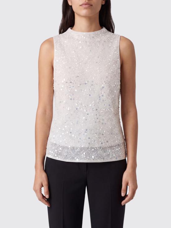 26SS 파트리지아페페 민소매 티셔츠 2C1703A747 J4V6 White