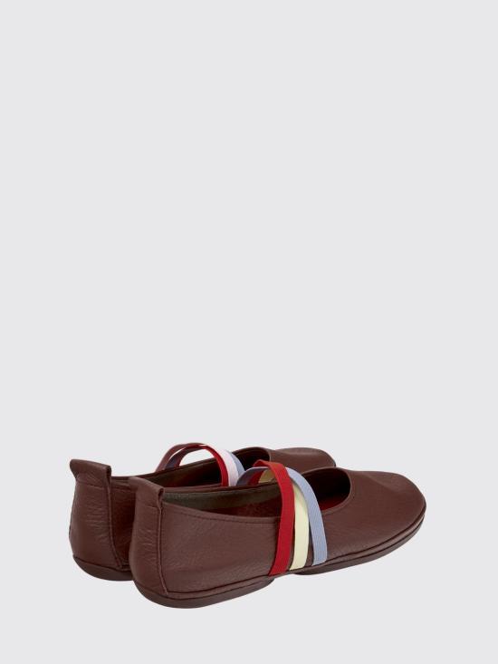 26SS 캠퍼 플랫 슈즈 K201665 012 TWINS 0 Burgundy - CAMPER