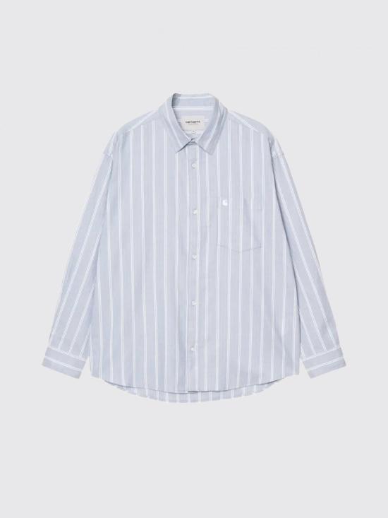 26SS 칼하트 WIP 롱슬리브 빌 셔츠 I036201 3ODXX Blue - CARHARTT WIP