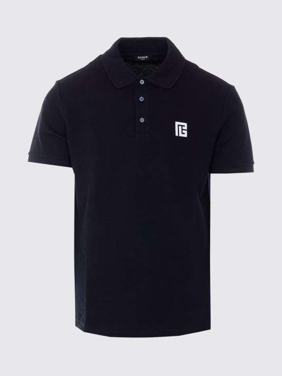 26SS 발망 폴로 티셔츠 GH1GB085BC87 EAB Black - BALMAIN