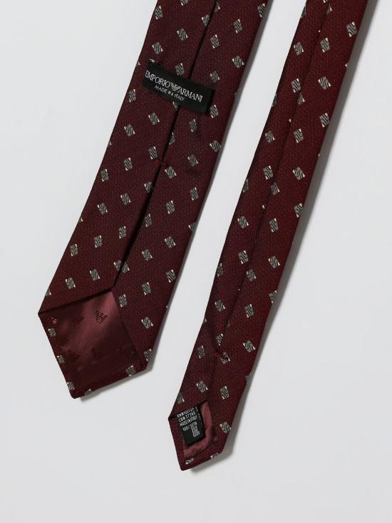 26SS 엠포리오 아르마니 넥타이 EM001344TE19707 F5072 Burgundy - EMPORIO ARMANI