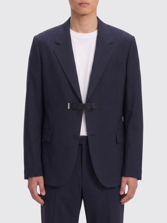 26SS 펜디 울 캔버스 블레이저 FJ0987AYU7 F0QG0 Blue