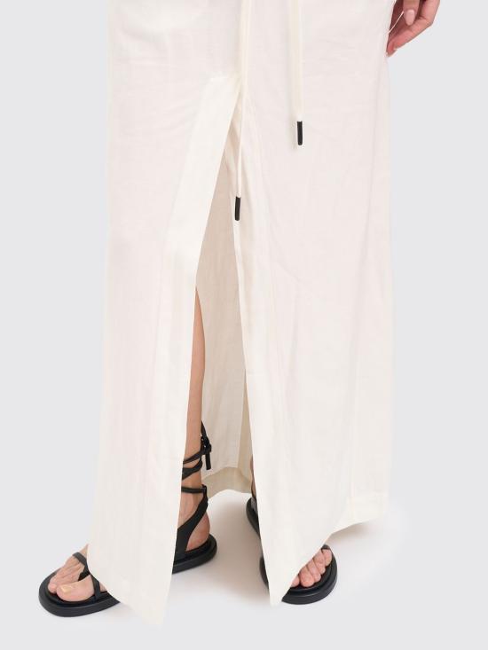 26SS 안드레아 야코브 롱 스커트 26WSFT77 10 White - ANDREA YA'AQOV