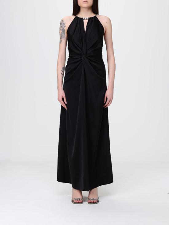 26SS H 꾸뛰르 롱 원피스 HV38624647 NERO Black