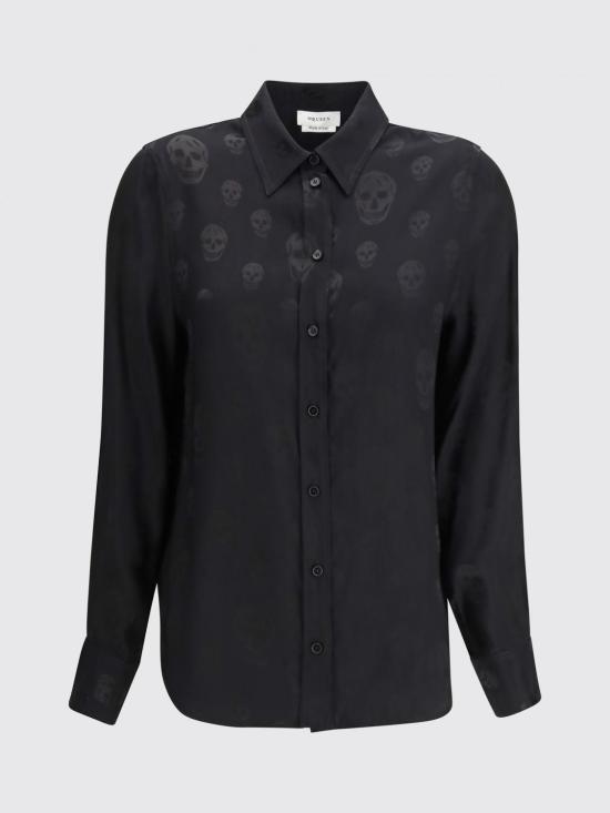 26SS 알렉산더 맥퀸 블라우스 846393QGABJ 1000 Black - ALEXANDER MCQUEEN