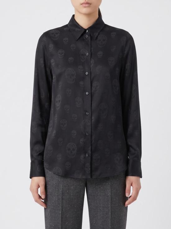 26SS 알렉산더 맥퀸 블라우스 846393QGABJ 1000 Black