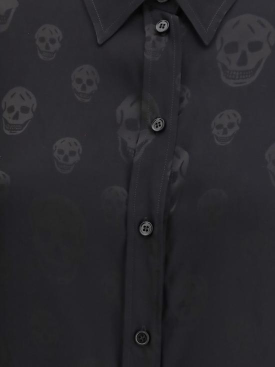 26SS 알렉산더 맥퀸 블라우스 846393QGABJ 1000 Black - ALEXANDER MCQUEEN