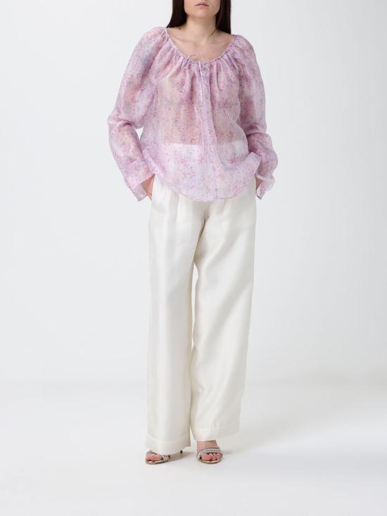 26SS 알베르타 페레티 블라우스 02221649 1240 Lilac - ALBERTA FERRETTI