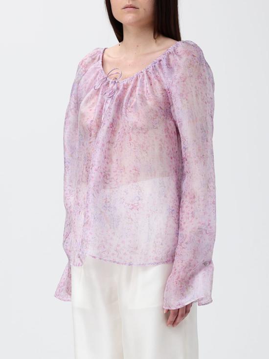 26SS 알베르타 페레티 블라우스 02221649 1240 Lilac - ALBERTA FERRETTI