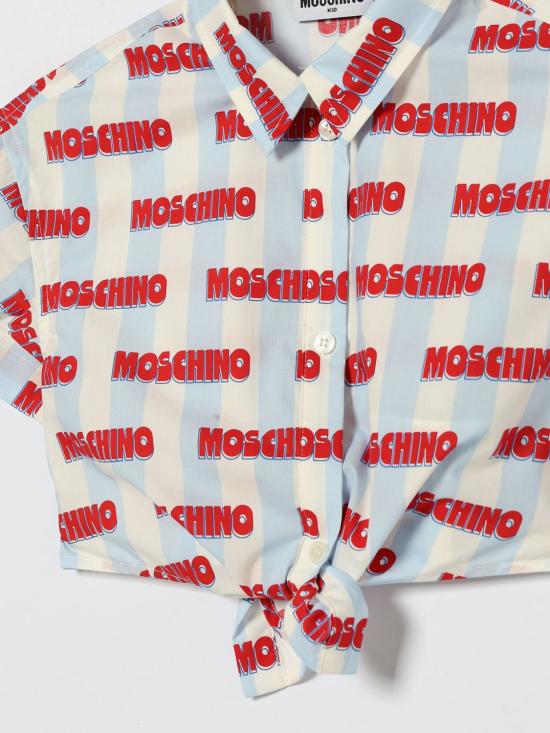 26SS [키즈] 모스키노 셔츠 HAC021LLB60 83678 Red - MOSCHINO