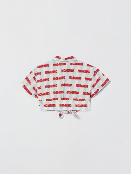 26SS [키즈] 모스키노 셔츠 HAC021LLB60 83678 Red - MOSCHINO