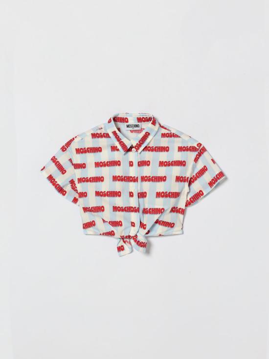 26SS [키즈] 모스키노 셔츠 HAC021LLB60 83678 Red